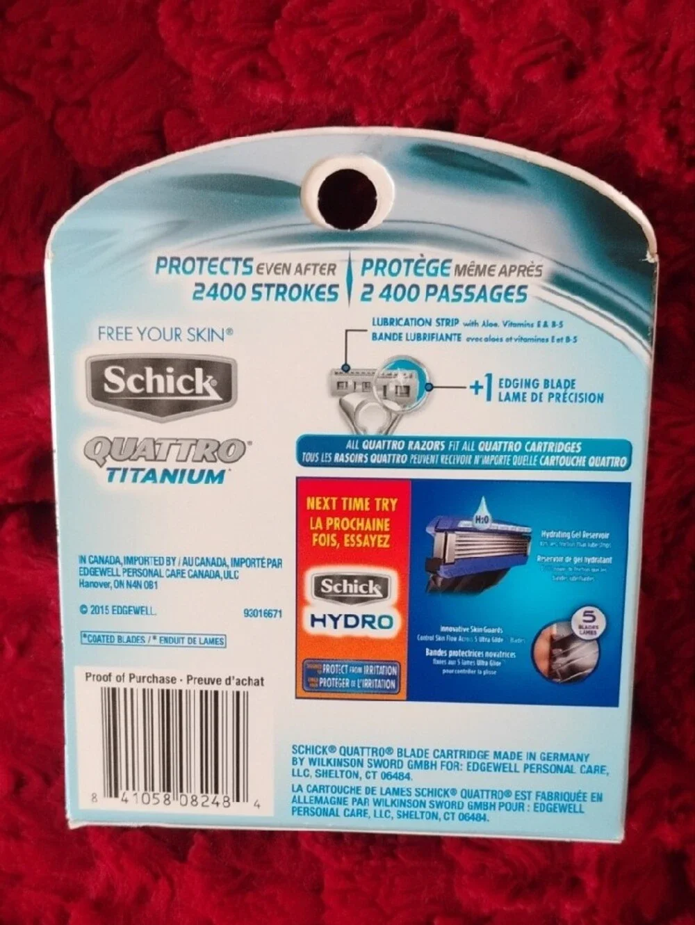 Schick Quatro Titanium Cartridges 6 Ct